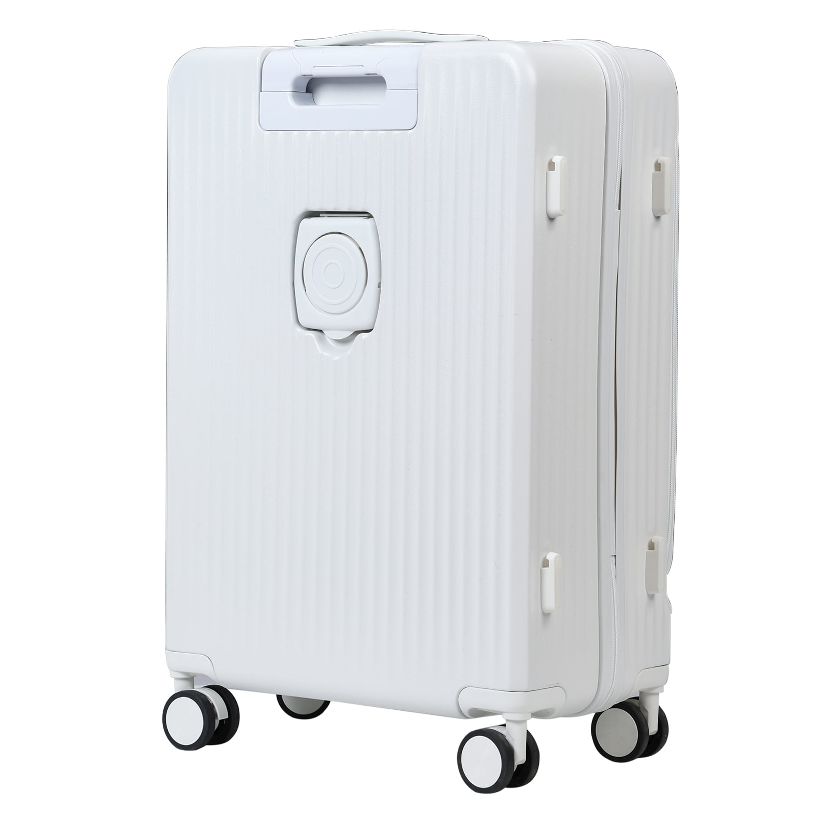 Warkul 24 inch Luggage Front Open Carry on Suitcases with Wheel Built