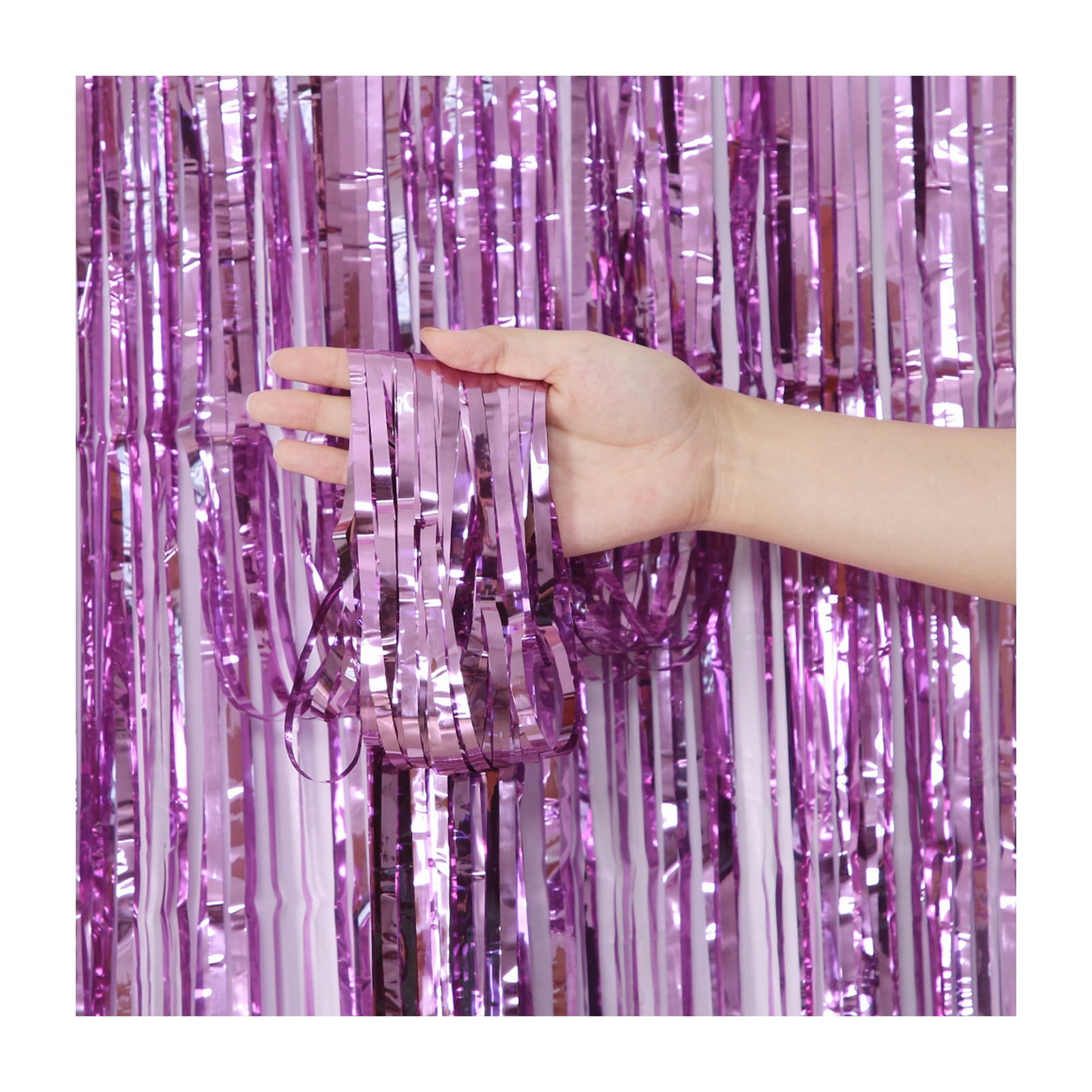 Warkul 3Pcs Rain Curtain Self-Adhesive Shiny Reusable Eye-catching ...