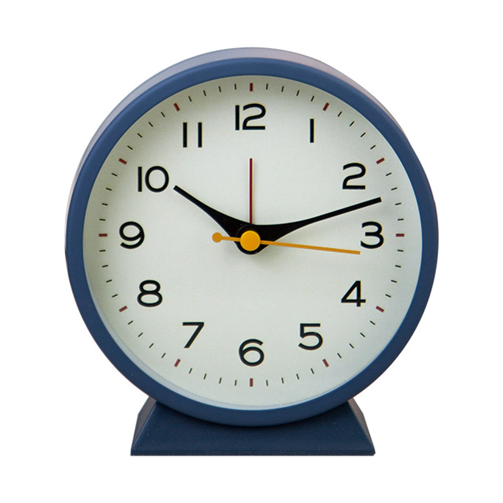 Warkul Alarm Clock Vintage Silent Desktop Alarm Clock with Night Light