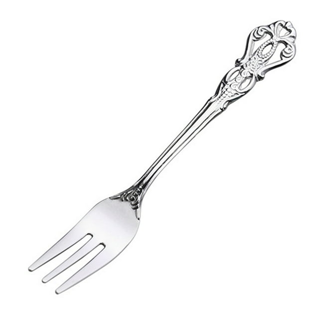 Warkul Creative Drinking Cake Spoon Forks - Set of 3 Vintage Style Stainless Steel Spoons