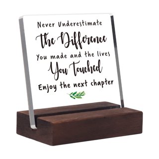 Encouragement Gifts For Best Friend, Clear Desk Decorative Sign,  Inspirational Gifts For Women, Social Worker Office Desk Decor