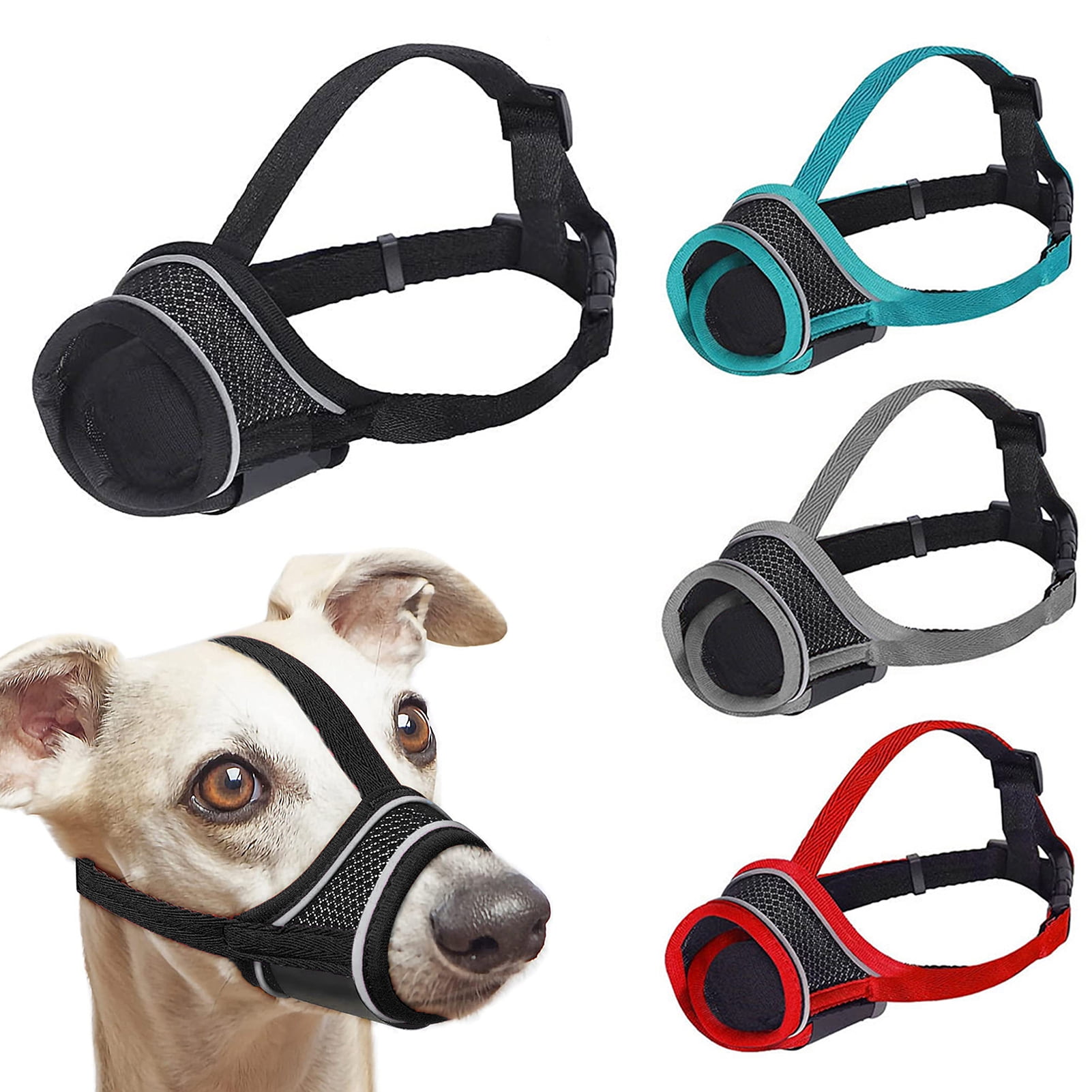 Warkul Dog Muzzle Breathable Adjustable Comfortable Pet Muzzle Anti ...