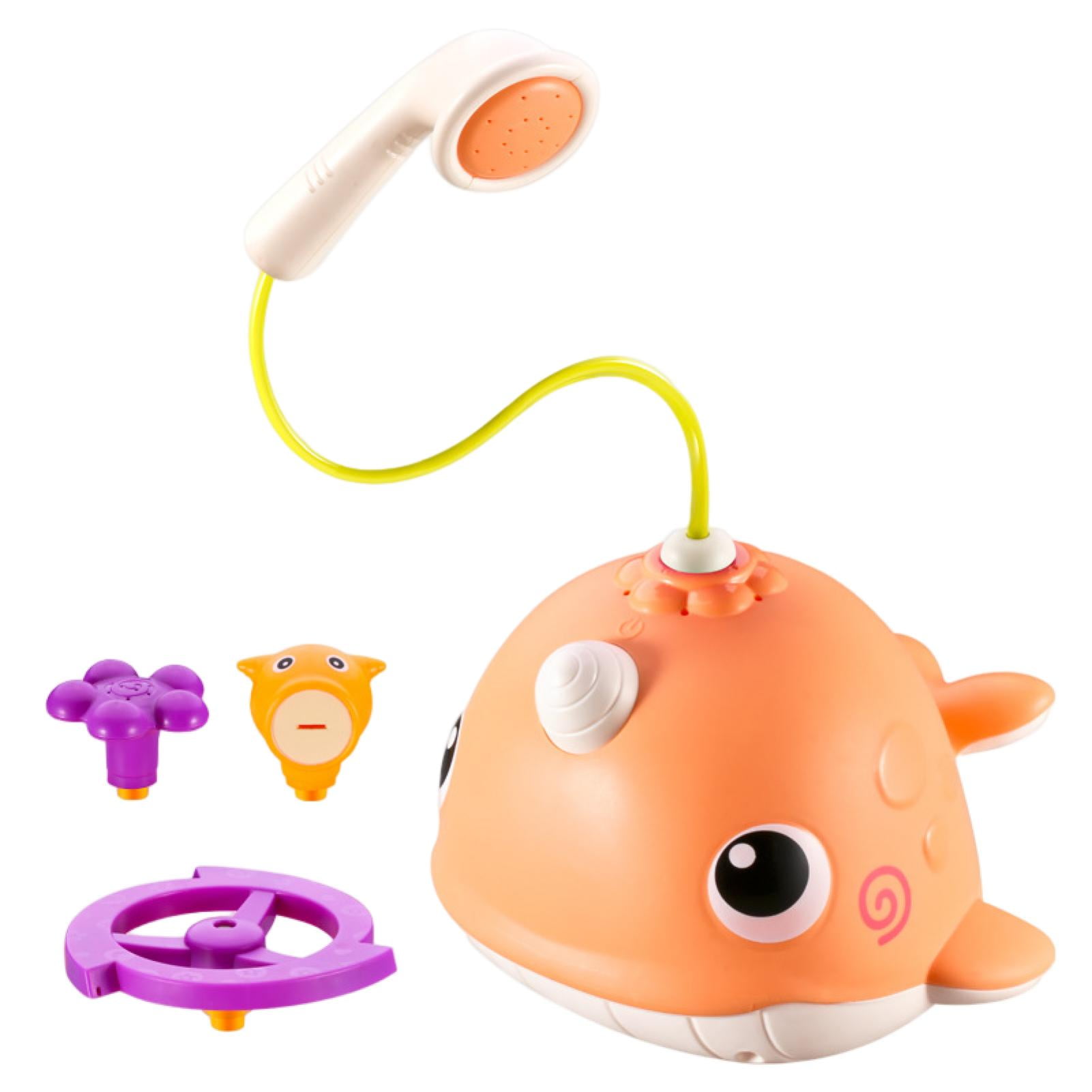 Warkul Electric Sprinkler Toy with Shower Head Cute Cartoon Whale Wind
