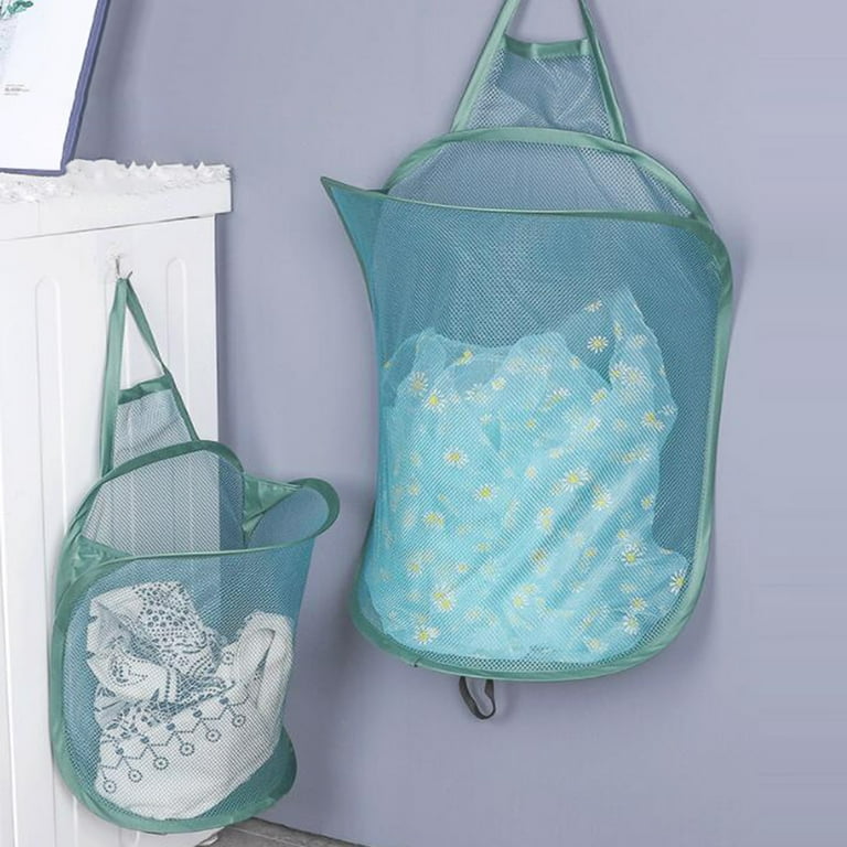 Warkul Hanging Laundry Hamper Laundry Bag for Bathroom, Foldable