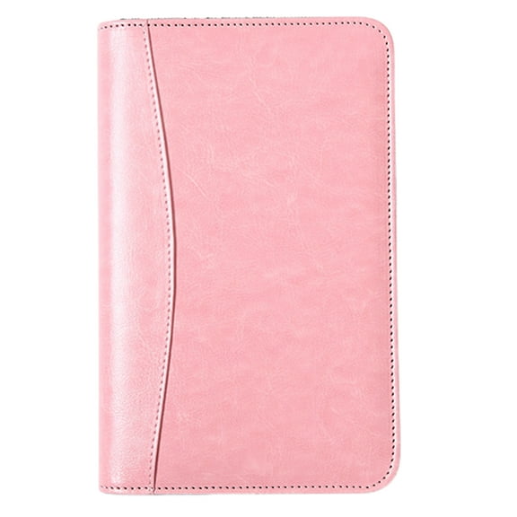 Warkul Journal Notebook for School, Note Book Loose-leaf Storage Bag Design Zipper Spiral Bound A6 Writing Journal Notebook Office Supplies
