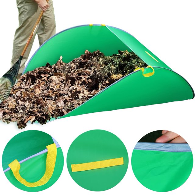 Warkul Leaf Collector Bag, Portable Pop Up Leaf Bags, Multipurpose Garden Tool, for Lawn Debris
