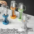 thumbnail image 1 of Warkul Mouthwash Cup with Storage-Base - Adjustable Height Handle Design - Smooth Mouth - Moisture-proof Mouthwash Cup Set - Bathroom Supply, 1 of 8