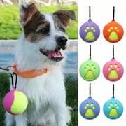 Warkul Pet Ball Holder Paw Print Silicone Tasteless Long Lifespan Soft Texture Anti-deform Dog Ball Holder