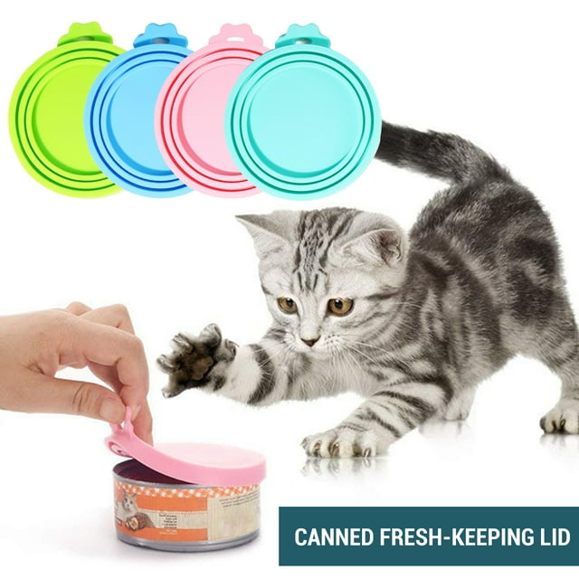 Warkul Pet Can Lid Universal Silicone Pet Food Can Covers Good Sealing