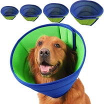 Warkul Pet Recovery Collar Adjustable Soft Dog Cone Collar Lightweight Breathable After Surgery Collar Pet Supply