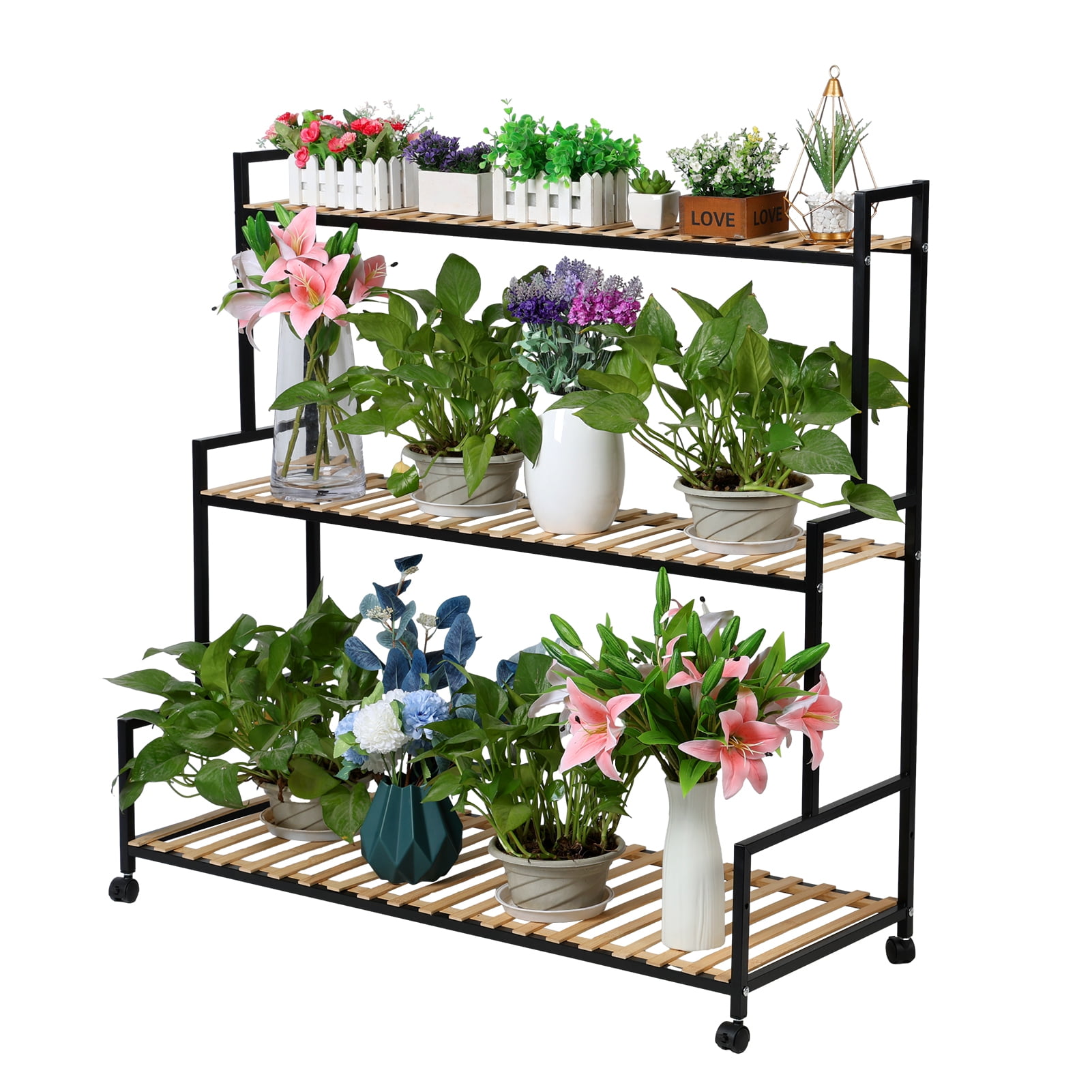 Step Plant Rack Rotating Tree Stand Maitland Smith Double Spiral Staircase Display ...