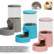 Warkul Rabbit Food Bowl Water Bottle Hanging Pet Feeder Automatic Pet Food Water Dispenser Bunny Cat Ferret Food Feeder