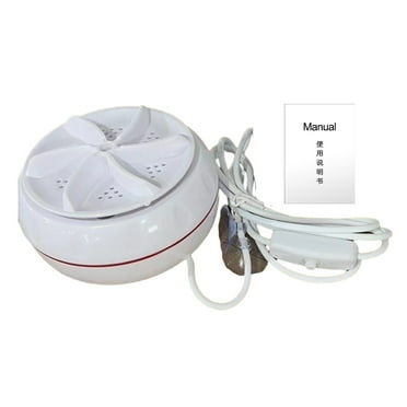 Warkul Rotating Turbine Suction Cup Travel Washing Machine - Positive Negative Wave Wheel, Anti-Fall, Firmly Sucked Laundry, ABS Turbo Sink Washing Machine for Home Supply