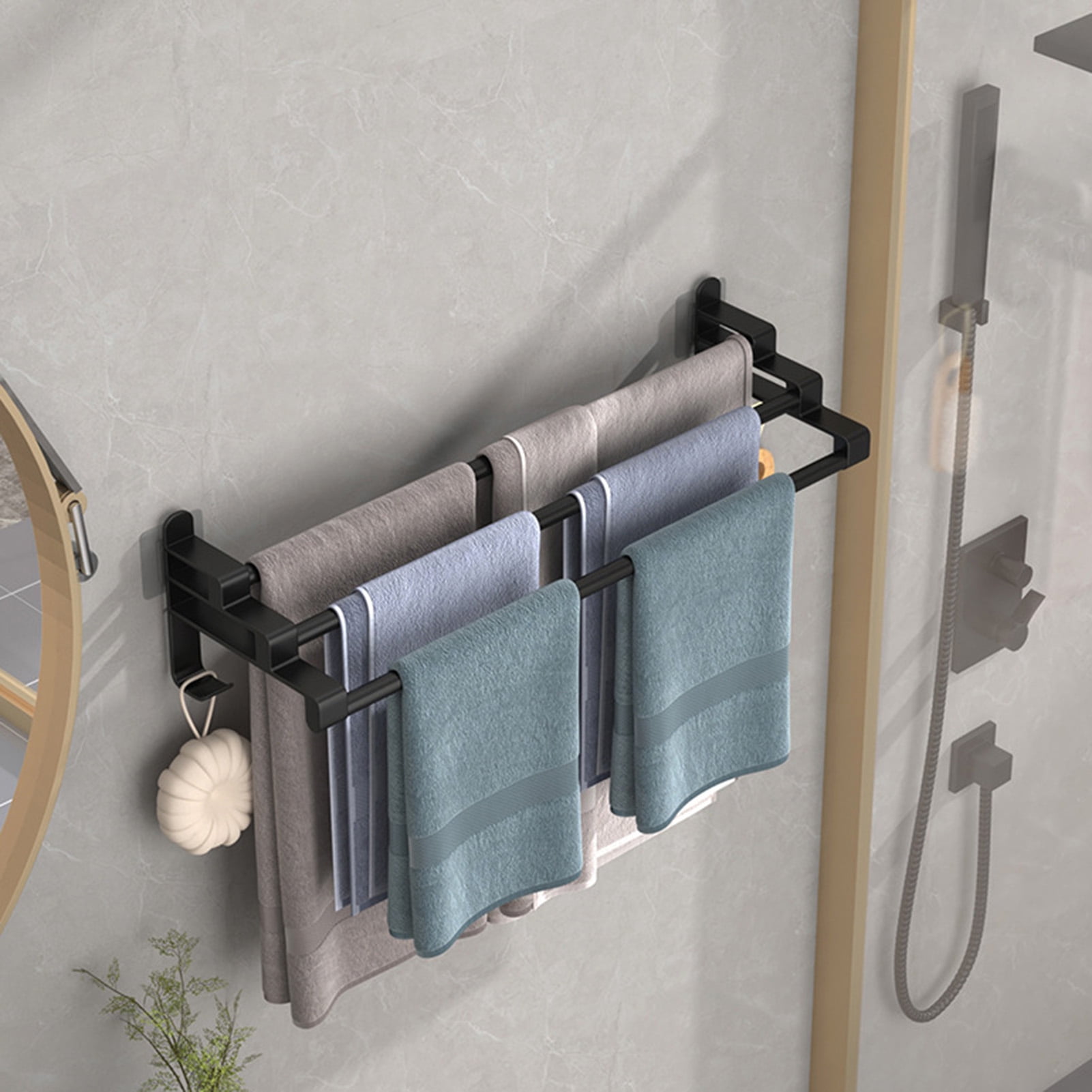 Warkul Stainless Steel Towel Rack - Three Layer - Easy Install Large ...