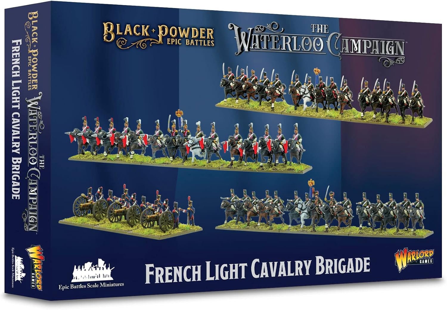 Warlord Black Powder Epic Battles Waterloo French Light Cavalry Brigade Tabletop Miniatures