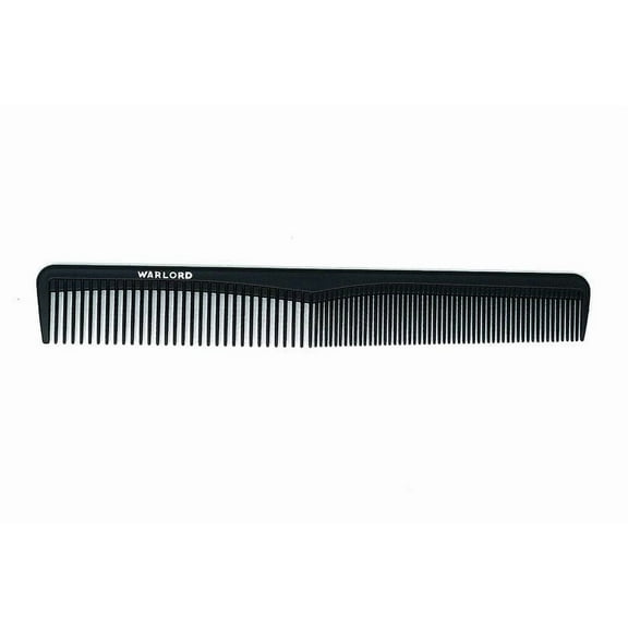 Warlord Dresser Comb for Men, Unbreakable, Classic Black