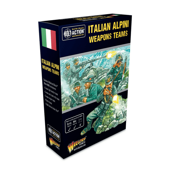 Warlord Games Alpini Weapons Teams New