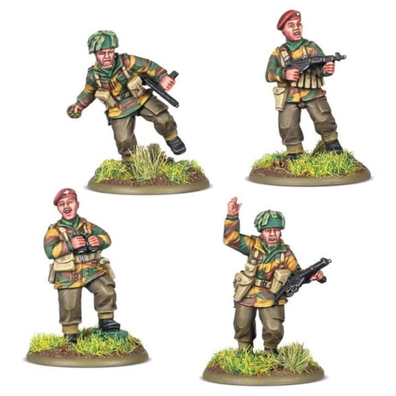 Warlord Games WRL403011111 Bolt Action British Airborne Platoon Commanders Miniatures Figure Set