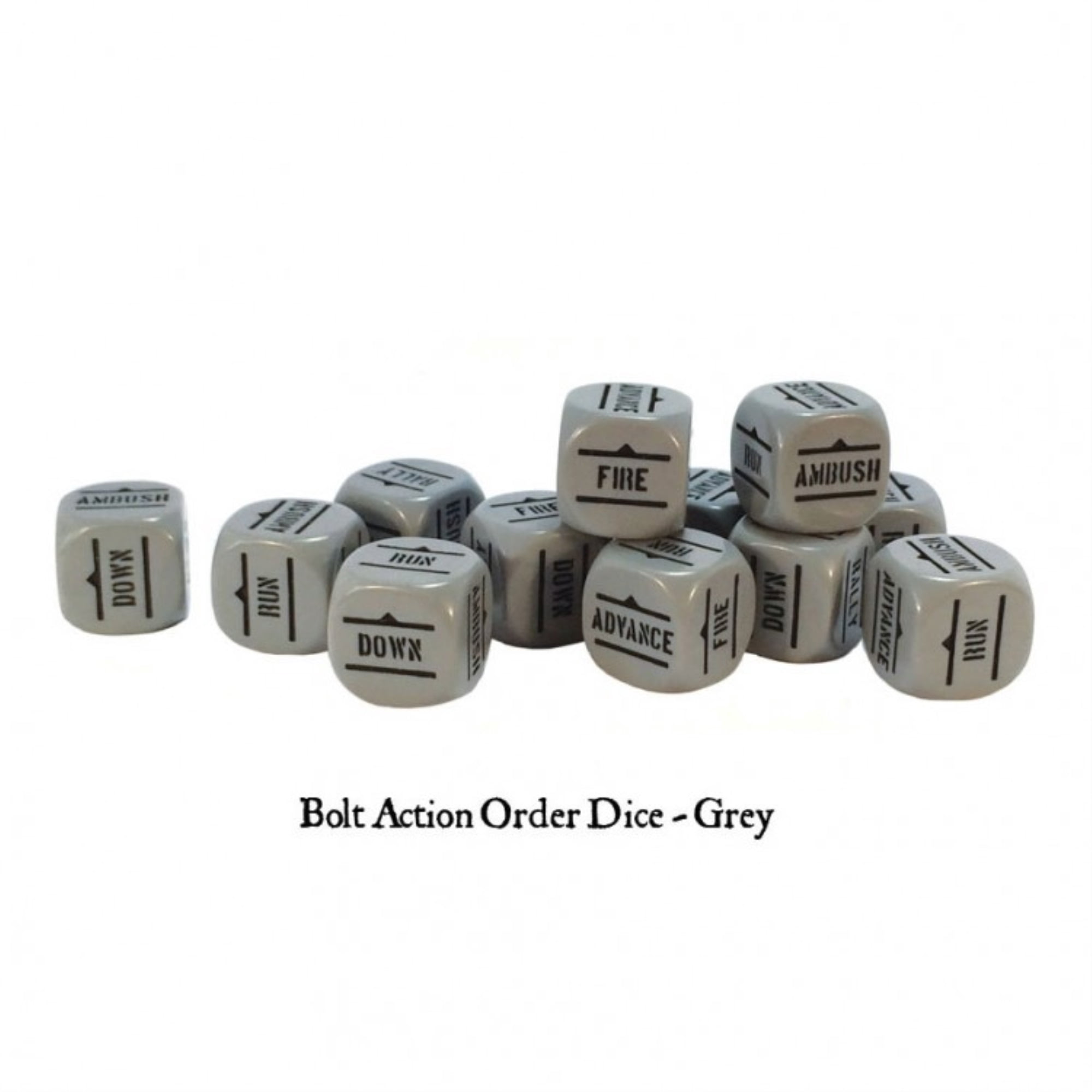 Warlord Games Bolt Action Orders Dice - Grey (12) WLG WGB-DICE-10