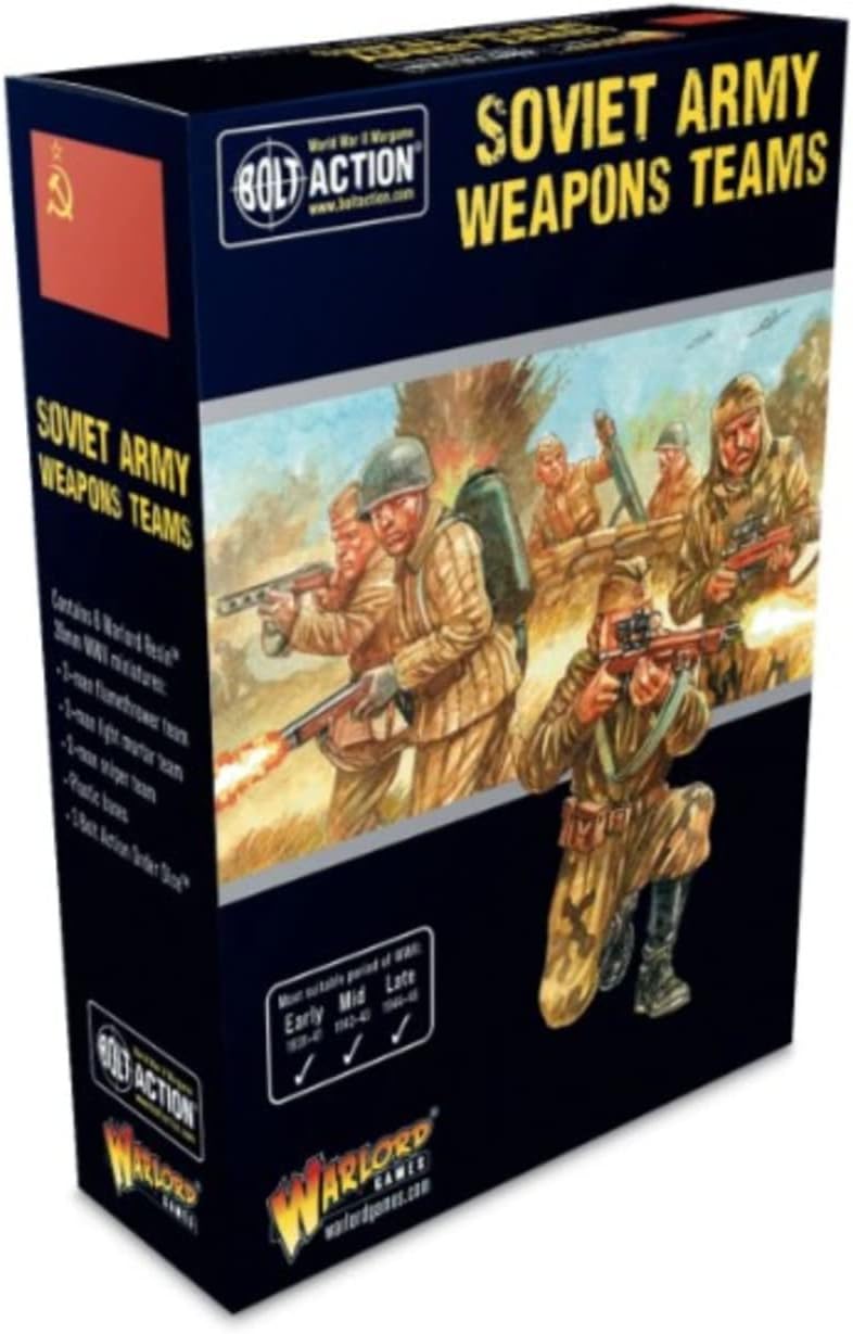 Warlord Games Bolt Action WWII Soviet Army Weapons Teams Figures 156