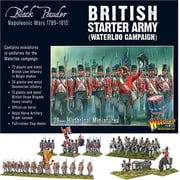 Wargames Delivered - Napoleonic British Starter Army Waterloo Campaign Set, 28mm Miniature - 96 Infantry, 13 Cavalry, 1 War Machine, 4 Crew, Digital Bundle - WW2 Figures Model Kits by Warlord Games