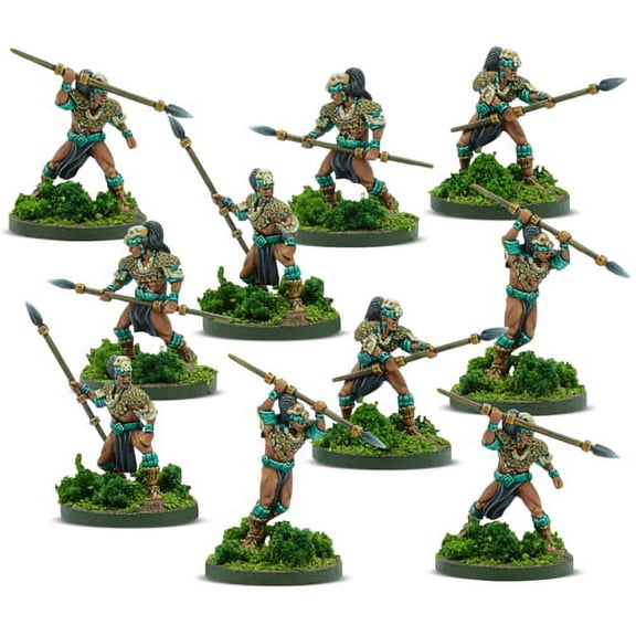 Warlord Games Calakmal Warriors w/Spears New