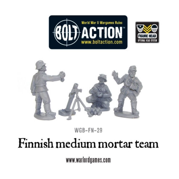 Warlord Games Finnish Medium Mortar Team New