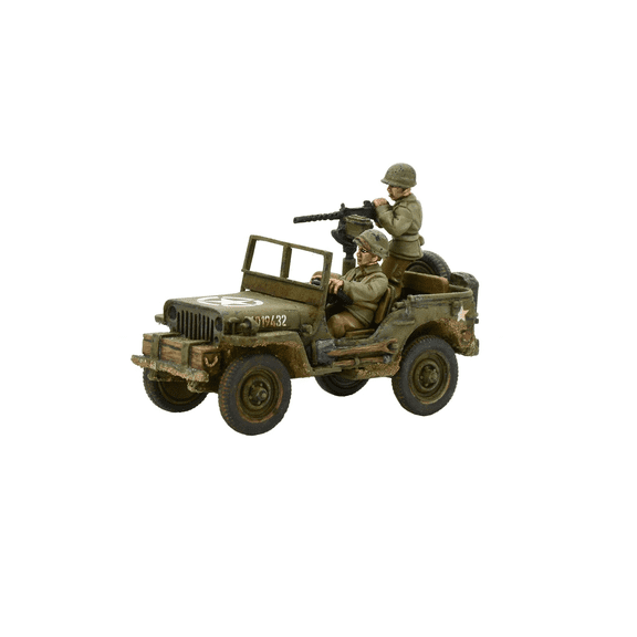 Warlord Games US Army Jeep w/30 Cal MMG New