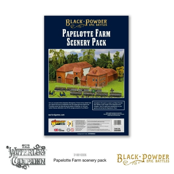Warlord Games WRL318810006 Black Powder Epic Battles Waterloo Papelotte Farm Scenery Miniatures