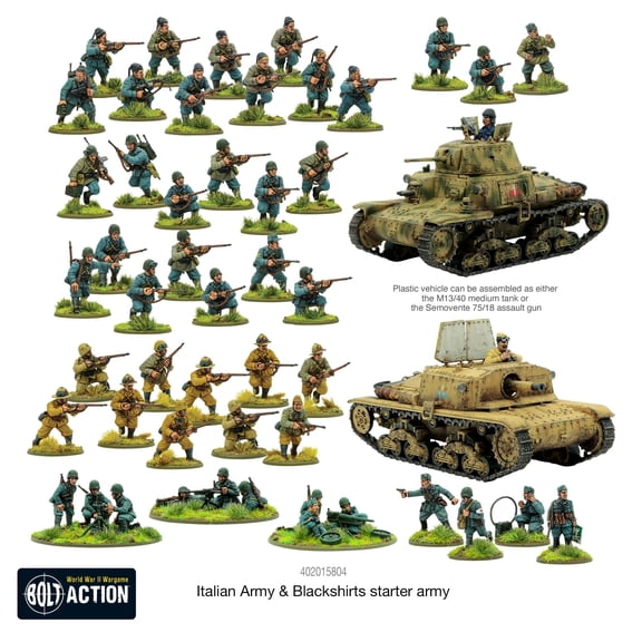 Warlord Games Bolt Action - Italian Army and Blackshirts Starter Army