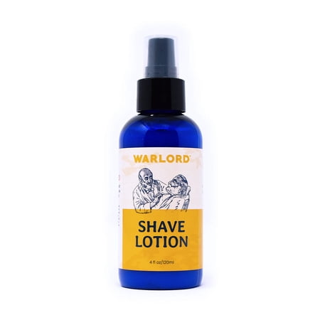 Warlord Shaving Lotion for Men, 4 fl oz