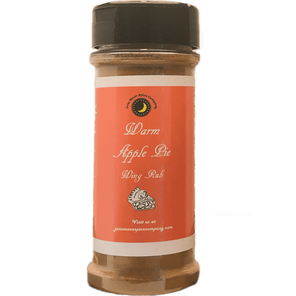 June Moon Spice Company's Warm Apple Pie Wing & Pork Rub |  5.5 fl. oz. Shaker Jar