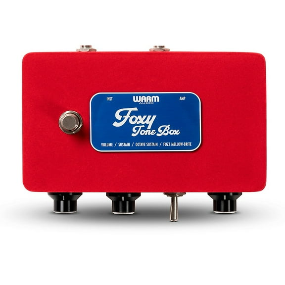 Warm Audio Foxy Tone Box Octave Fuzz Guitar Effects Pedal - Limited Edition Red