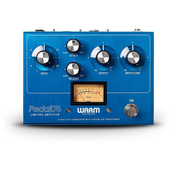 Warm Audio Pedal76 All-Analog Transformer-Balanced FET Compressor Effects Pedal - Limited Edition Blue