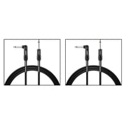 Warm Audio Pro Series TS-1RT-10 1 End Right-Angle Instrument Cable 2-Pack 10 ft. Black