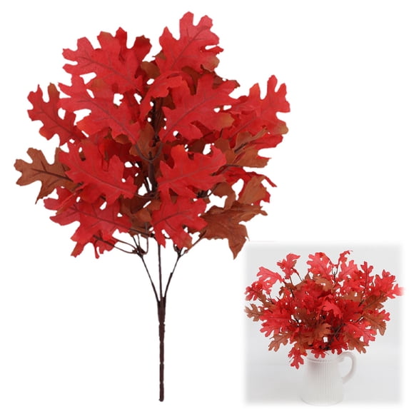 Warm Autumn Maple Accent | Detachable Artificial Leaf Stem for Thanksgiving, Halloween & Seasonal Table Decor