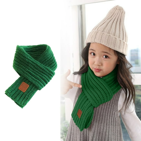Warm Autumn and Winter Scarf, Small Scarf Knitted Scarf Simple Trend Of Women's Short Leather Scarf Label (100-135CM)