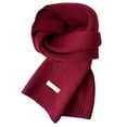 thumbnail image 1 of Warm Autumn and Winter Scarf, Unisex Pure Color Winter Neck Warm Knitting Scarf, 1 of 3