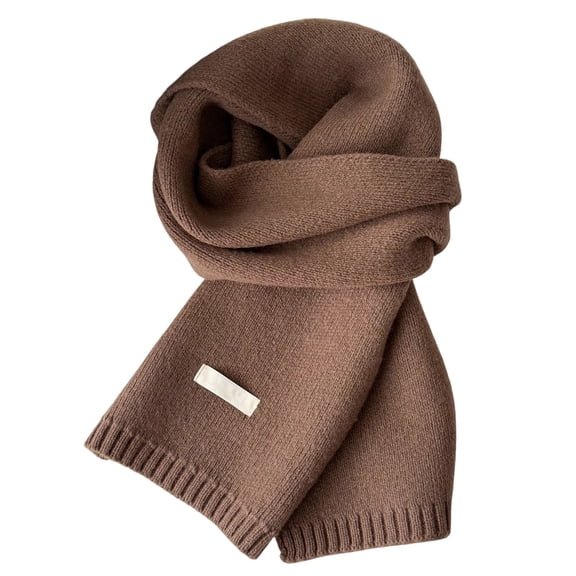 Warm Autumn and Winter Scarf, Unisex Pure Color Winter Neck Warm Knitting Scarf