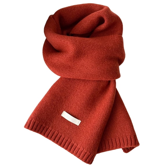 Warm Autumn and Winter Scarf, Unisex Pure Color Winter Neck Warm Knitting Scarf