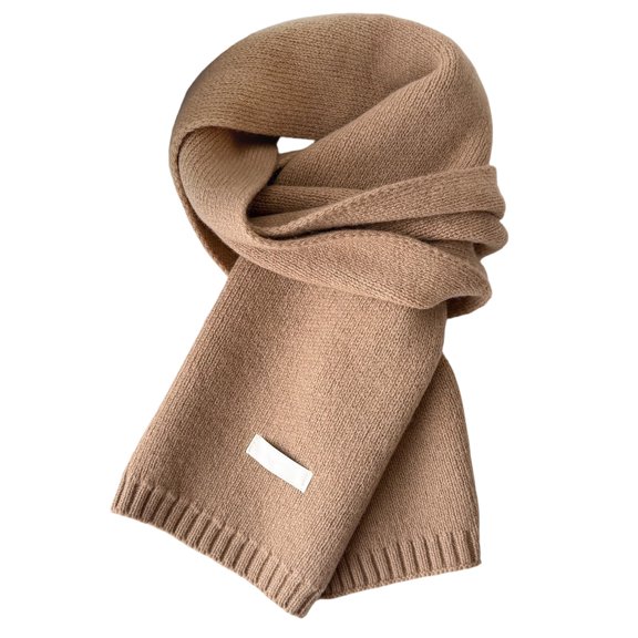 Warm Autumn and Winter Scarf, Unisex Pure Color Winter Neck Warm Knitting Scarf