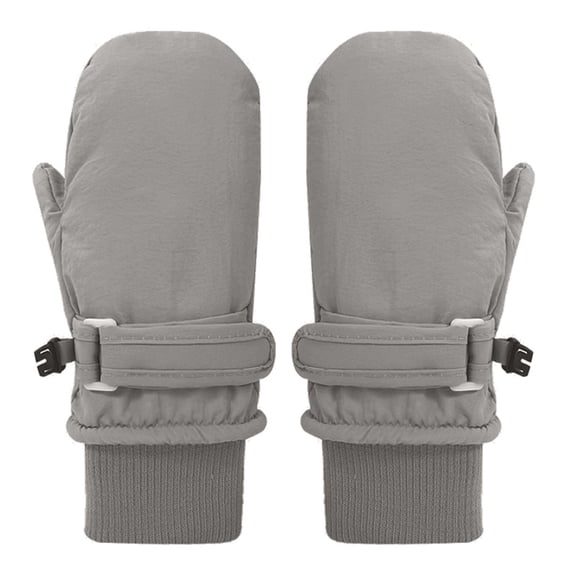 Warm Baby Toddler Winter Ski Gloves with String Cold Weather Mittens for Boys & Girls Fleece Lined Insulated Snow Gloves