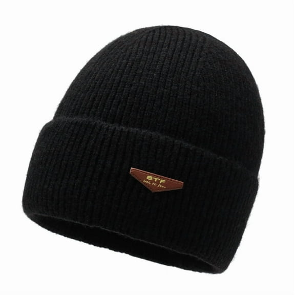 Warm Beanie for Men Women, Fleece Lined Beanie Warm Winter Caps Unisex Fashion Knit Cuffed Cap