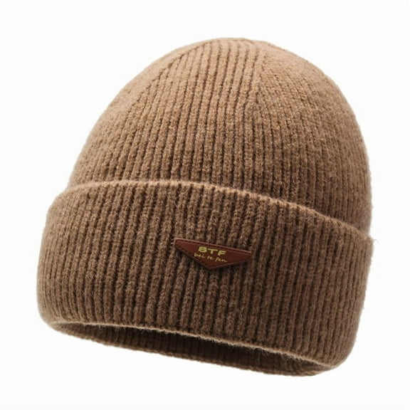 Warm Beanie for Men Women, Fleece Lined Beanie Warm Winter Caps Unisex Fashion Knit Cuffed Cap
