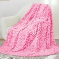 thumbnail image 1 of Warm Blanket Pink Soft Fleece Blankets Fuzzy Hot Pink Cheetah Print Throw Blankets for Bed Couch Sofa, 1 of 6