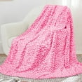thumbnail image 1 of Warm Blanket Pink Soft Fleece Blankets Throw Blankets for Bed, 1 of 6