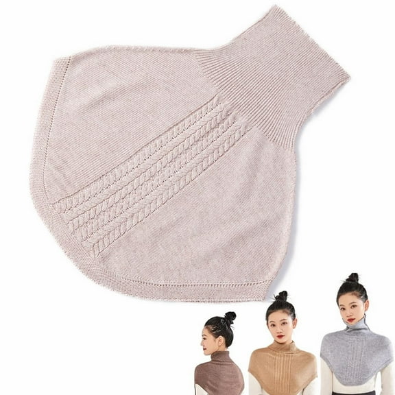 Warm Blanket Soft & Warm High Neck Collar Women'S Knitted Turtleneck Dickey Collar Winter Half Blouse Pullover for Women