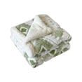 thumbnail image 1 of Warm Blankets for Winter Polyester Double Layer Nap Blanket 39.37 in x 27.56 in Office Shield Blanket with Hollow Taffeta Texture, 1 of 7