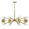 thumbnail image 1 of Warm Brass 16 Light Chandelier from the Bennington Collection, 1 of 5