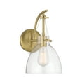 thumbnail image 1 of Warm Brass One Light Wall Sconce from the Foster Collection, 1 of 5